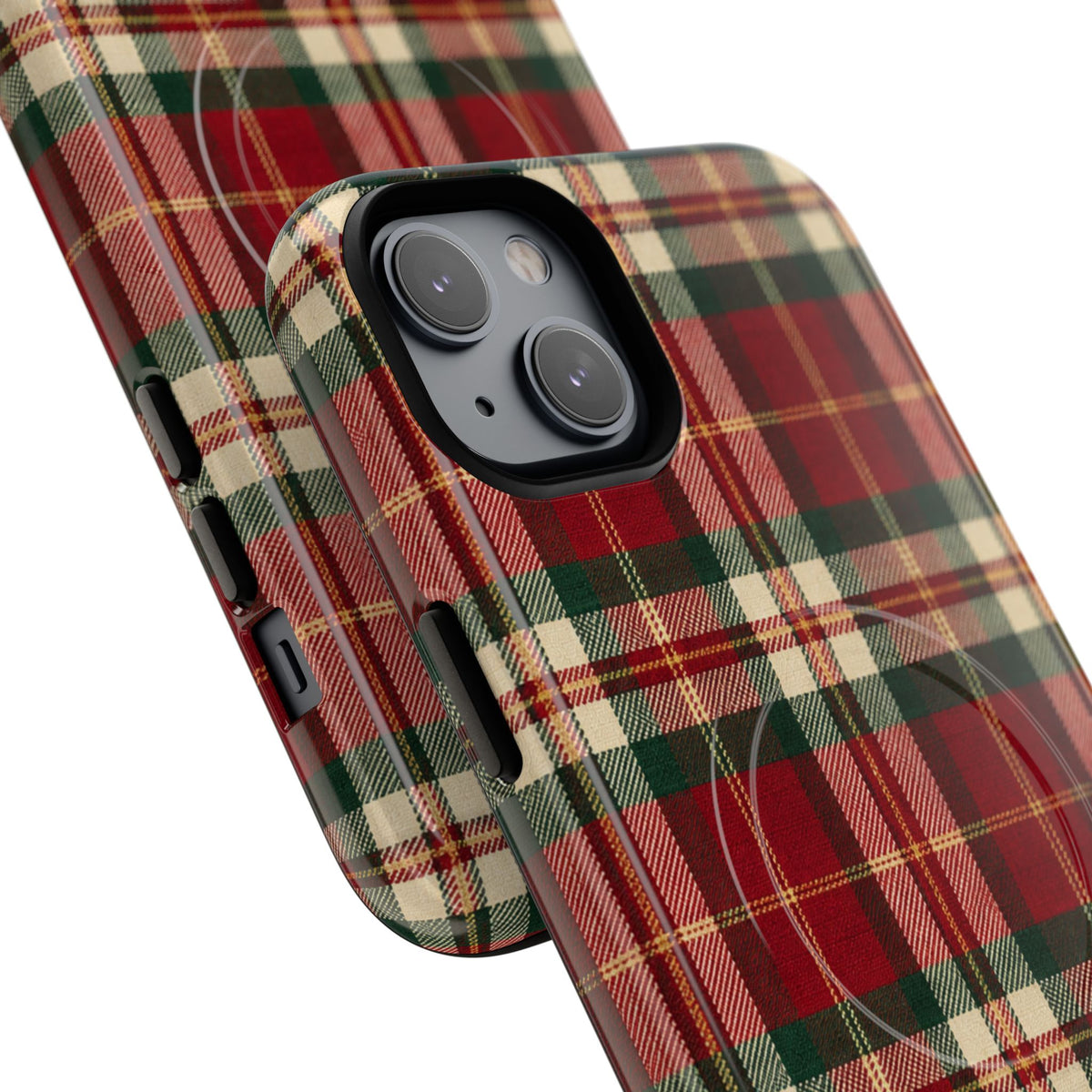 Christmas at the Cabana Plaid -Tough Magnetic Phone Case