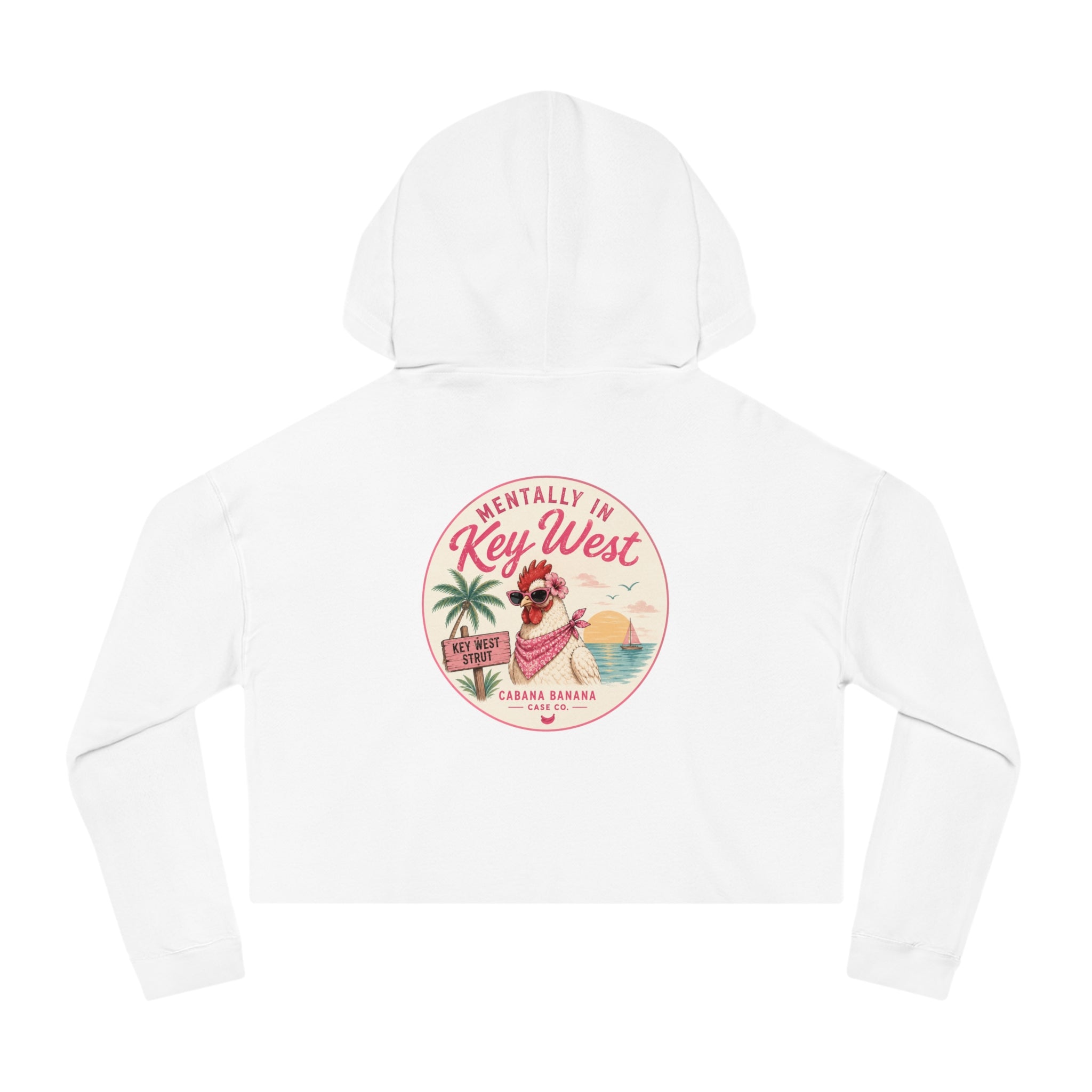 Mentally in Key West Cropped Hoodie