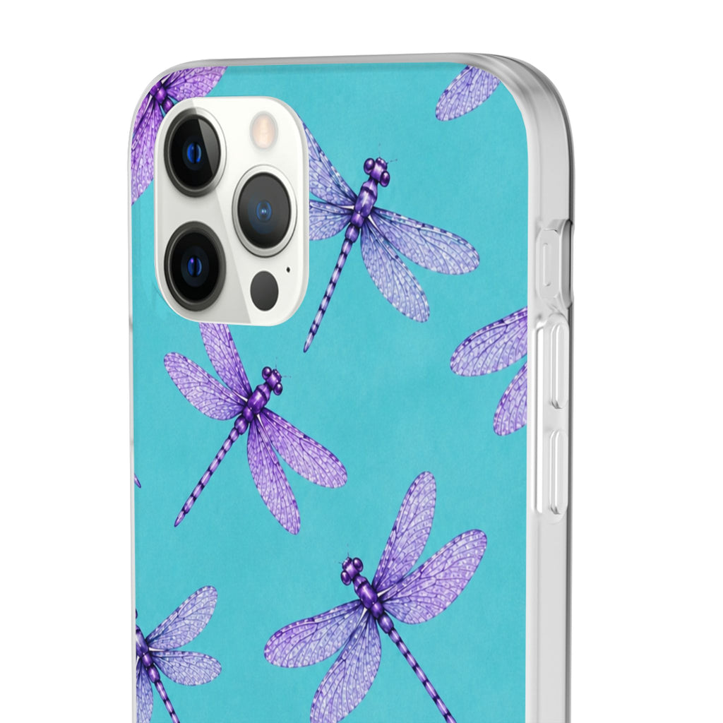 Turquoise Dragonfly Dreams – Flexi iPhone & Samsung Phone Case