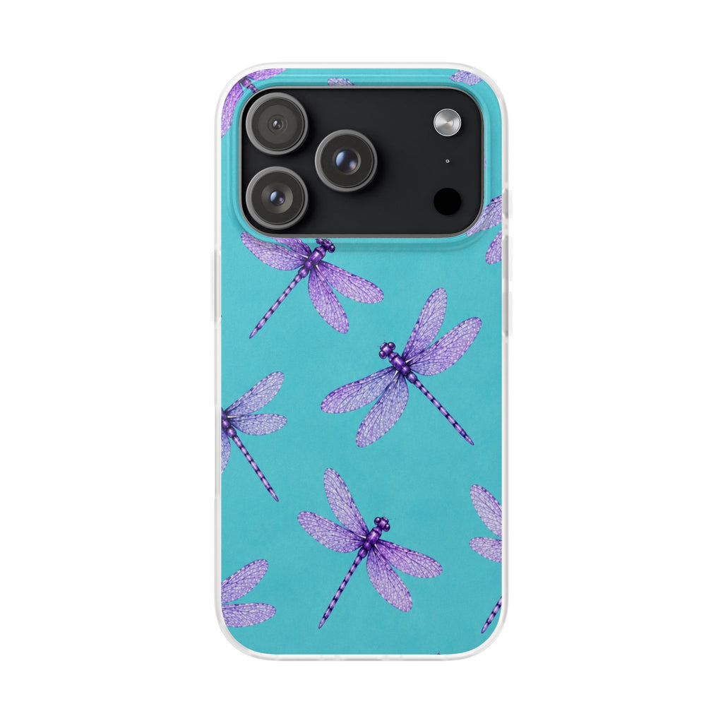 Turquoise Dragonfly Dreams – Flexi iPhone & Samsung Phone Case