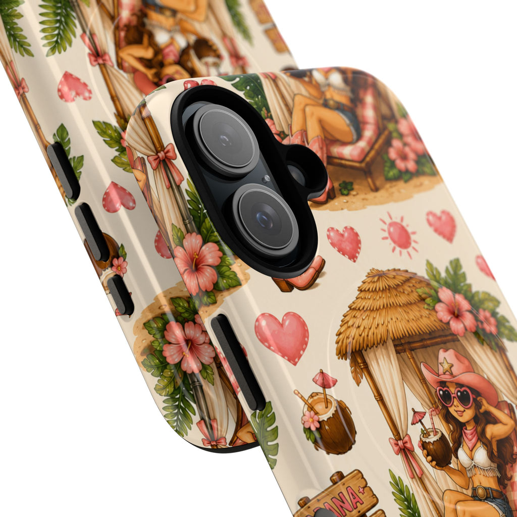 Cabana Cowgirl- Tough Magnetic Phone Case