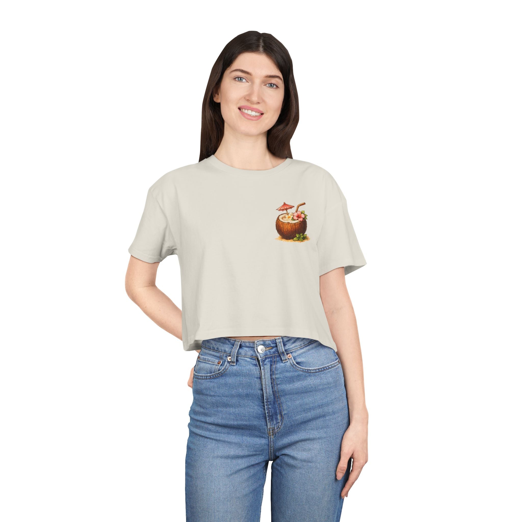 Cabana Cowgirl Crop Tee