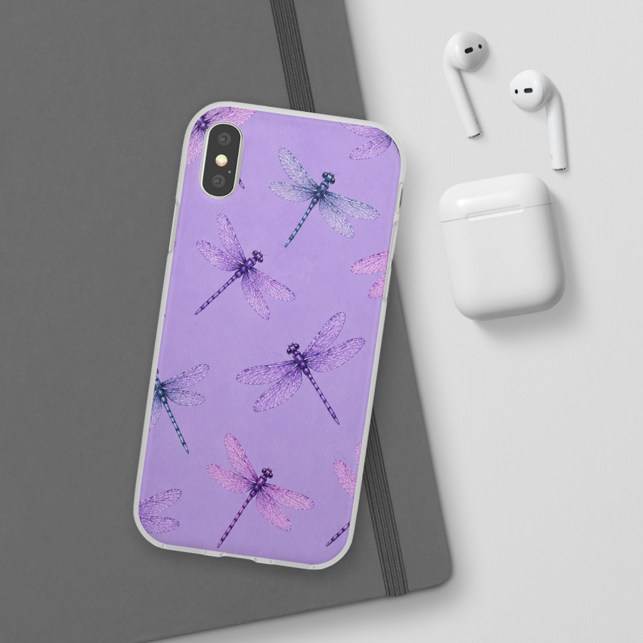 Lavender Dragonfly Dreams-Flexi iPhone & Samsung Phone Case