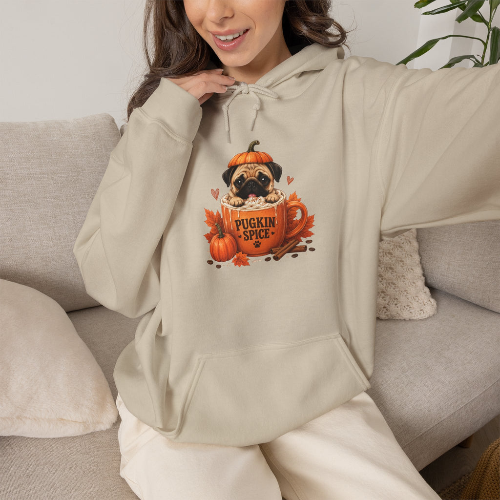 Pumpkin Spice Pug Hoodie — Graphic Sweatshirt