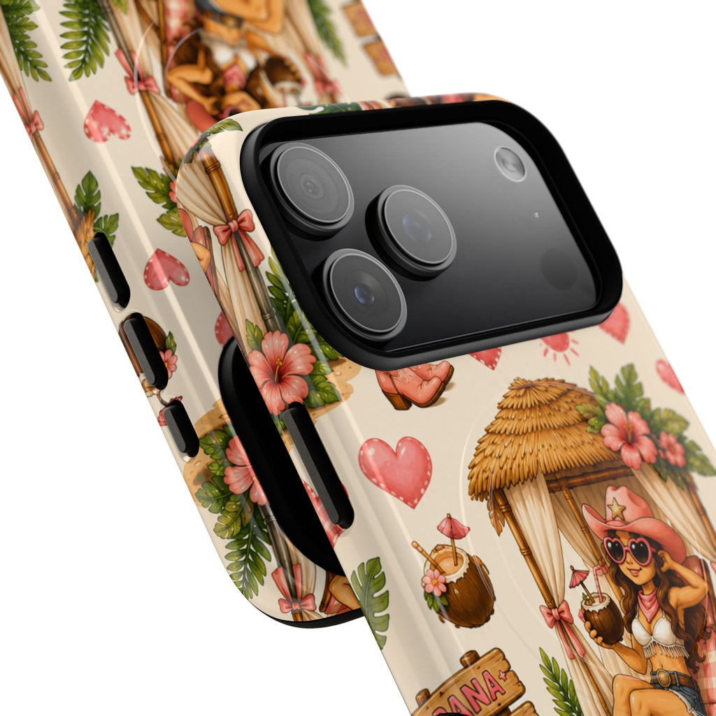 Cabana Cowgirl- Tough Magnetic Phone Case