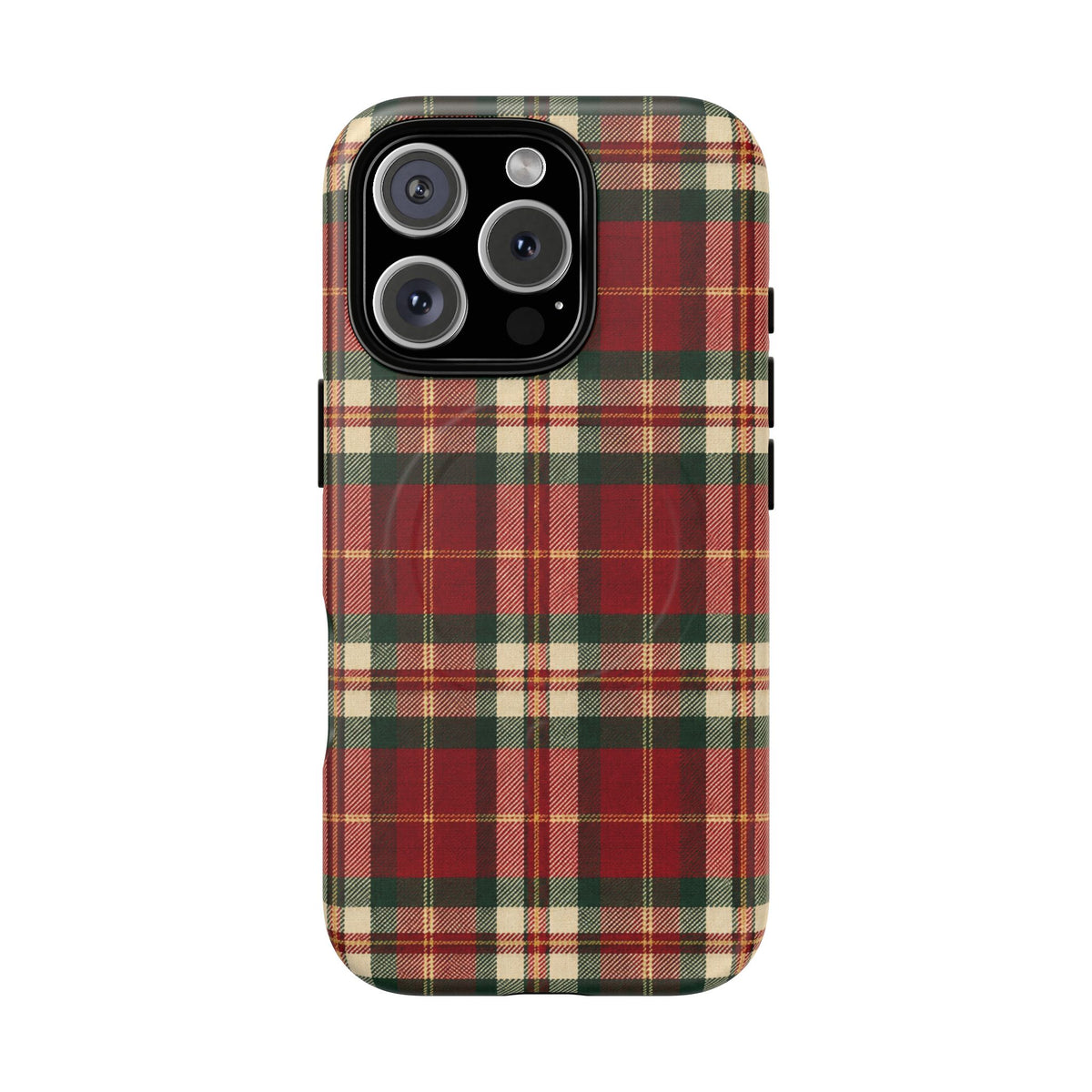 Christmas at the Cabana Plaid -Tough Magnetic Phone Case