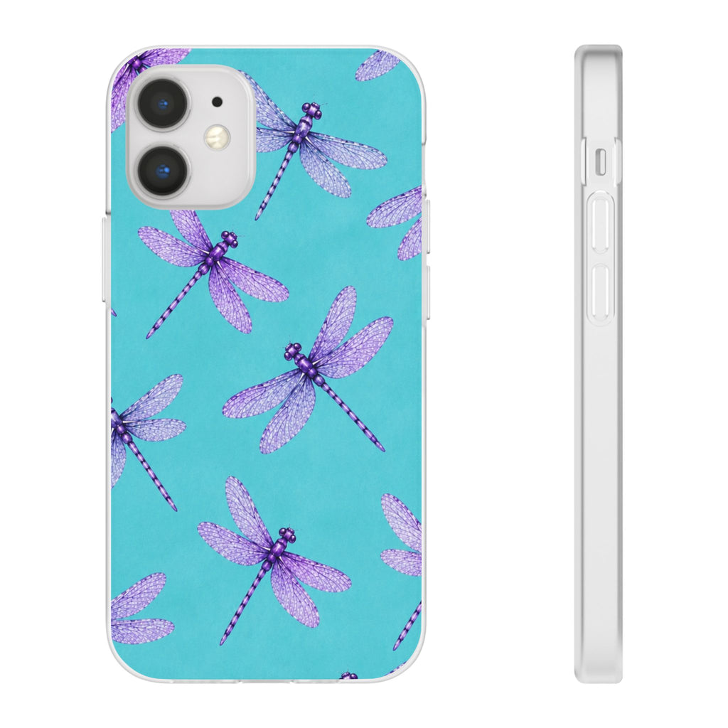 Turquoise Dragonfly Dreams – Flexi iPhone & Samsung Phone Case