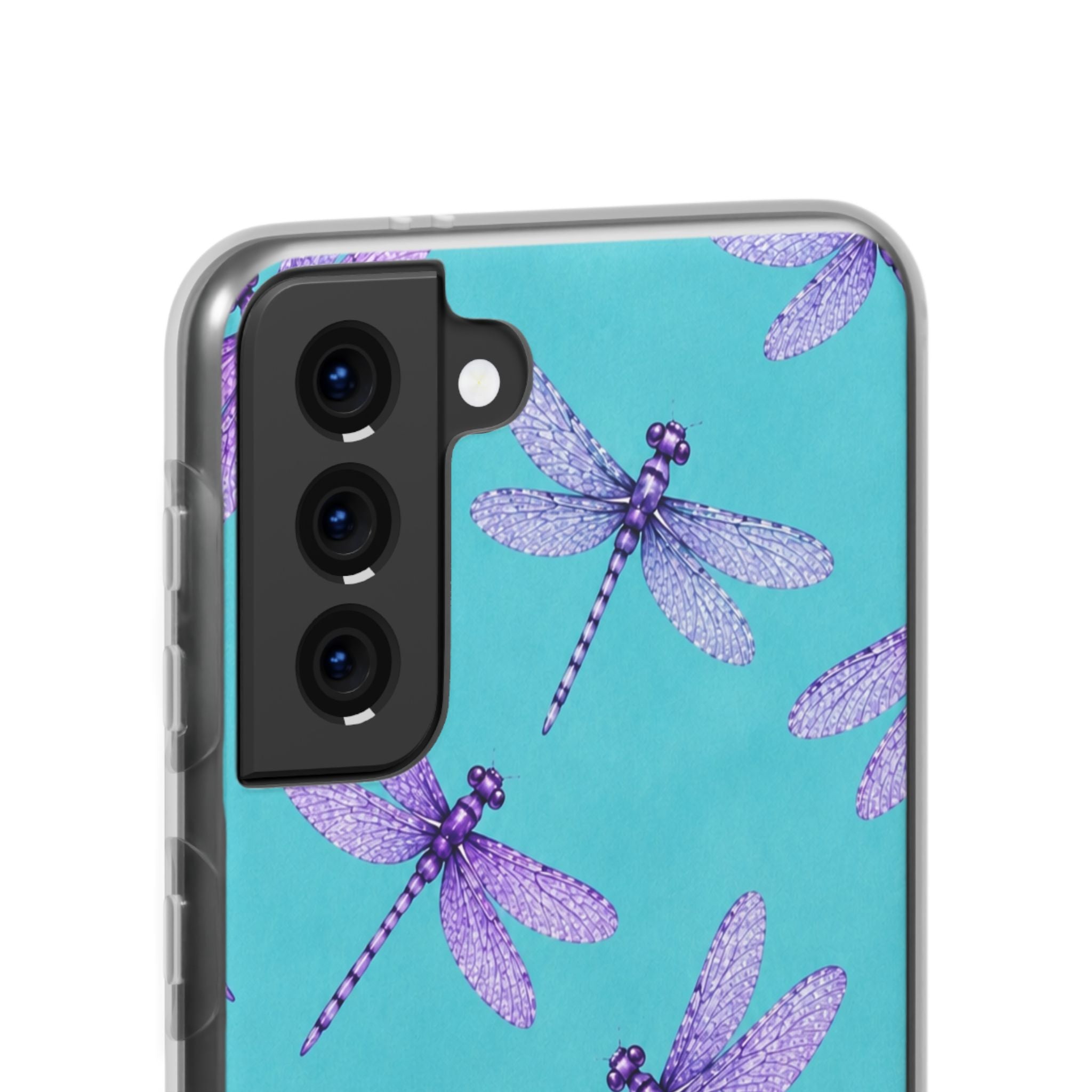 Turquoise Dragonfly Dreams – Flexi iPhone & Samsung Phone Case