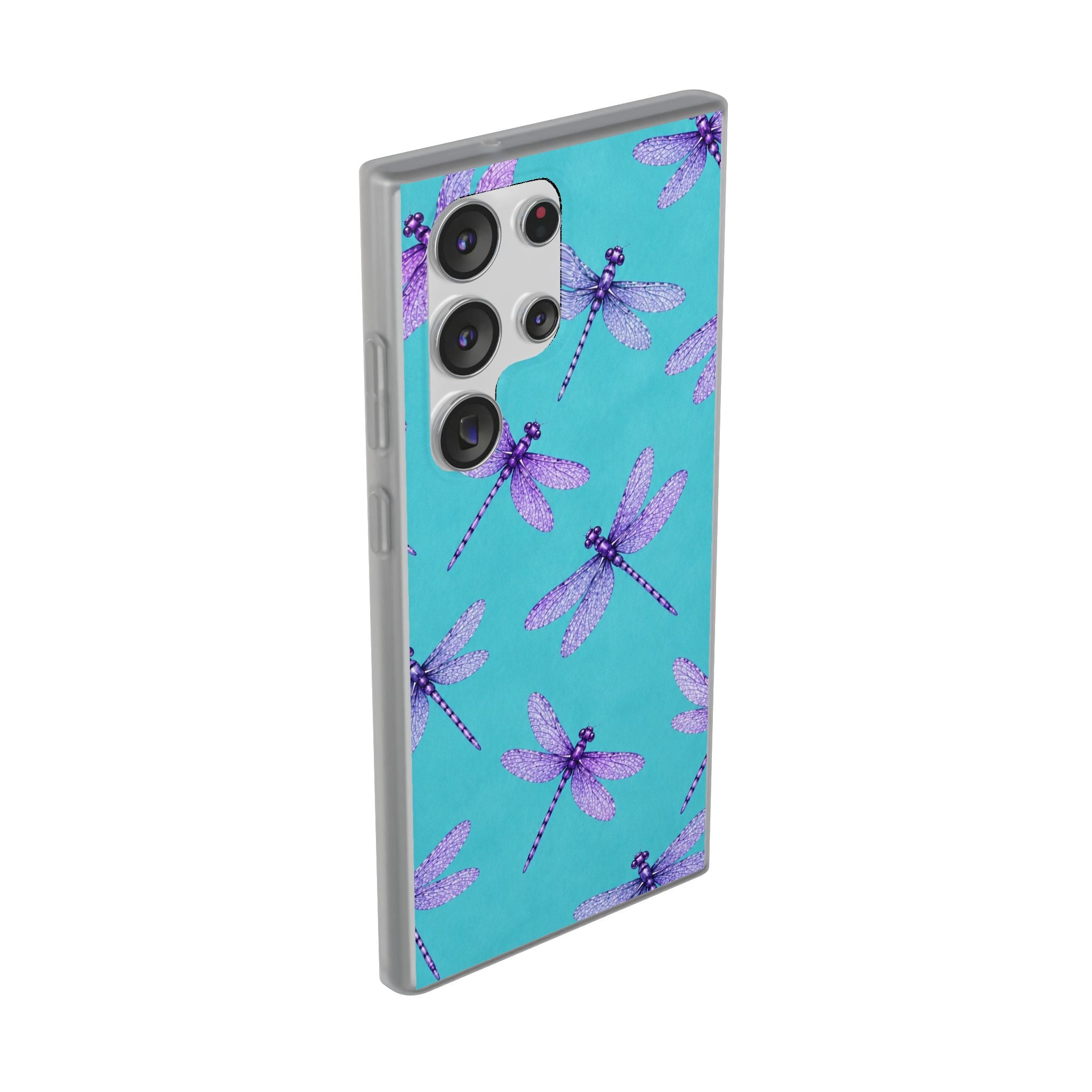 Turquoise Dragonfly Dreams – Flexi iPhone & Samsung Phone Case