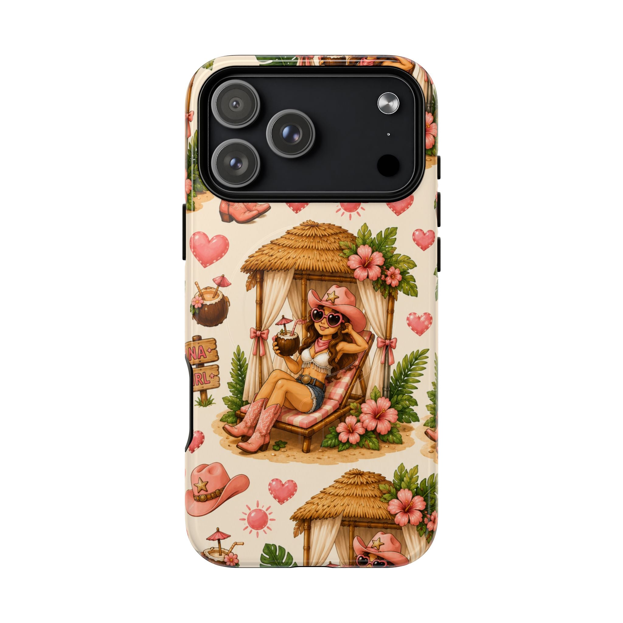 Cabana Cowgirl- Tough Magnetic Phone Case