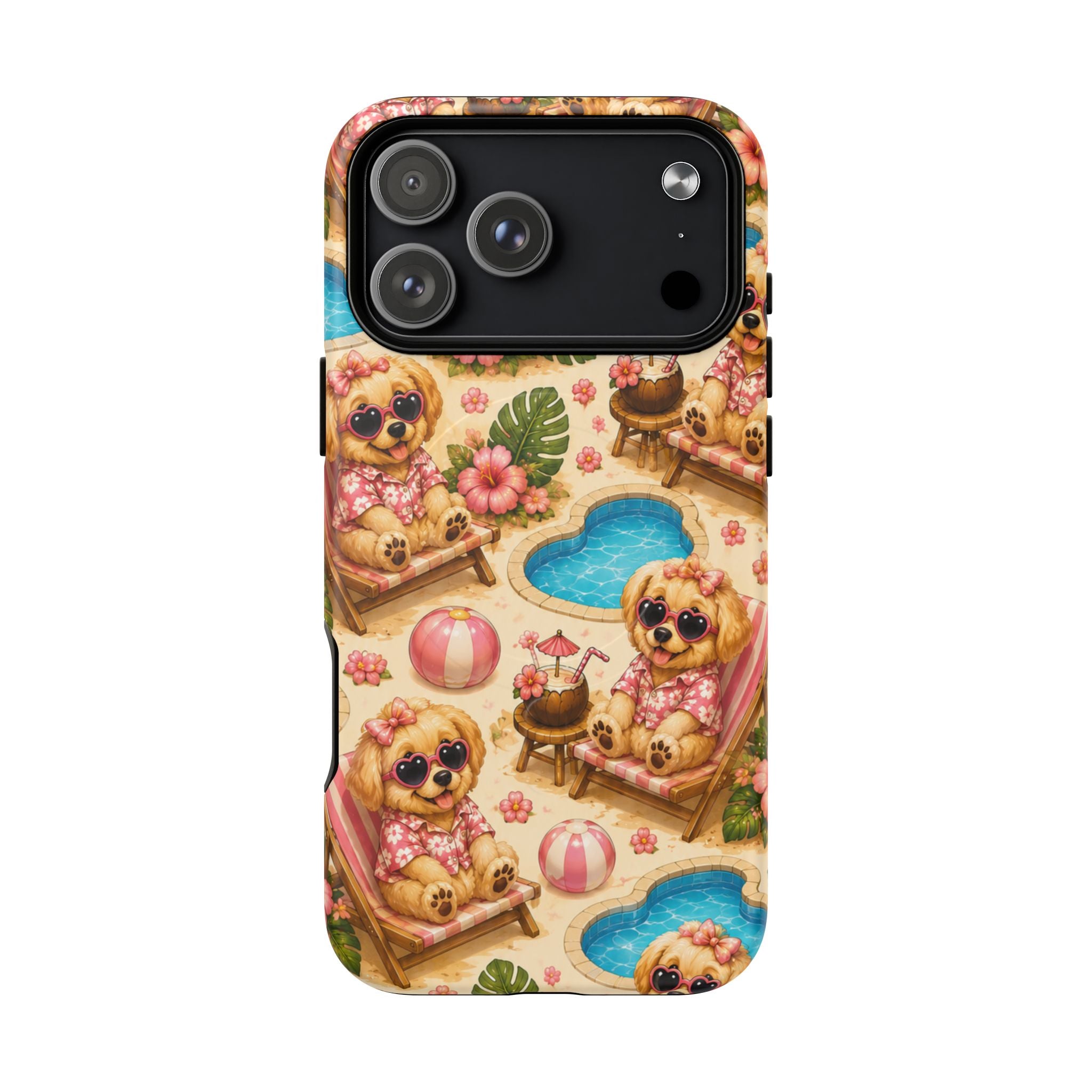Poolside Puppies-Magnetic Tough Phone Case