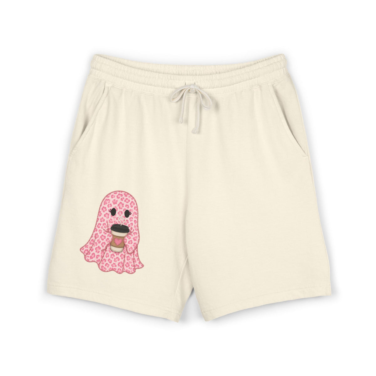 Cabana Boo Crew — Cute Graphic Long Lounge Shorts 👻🩷