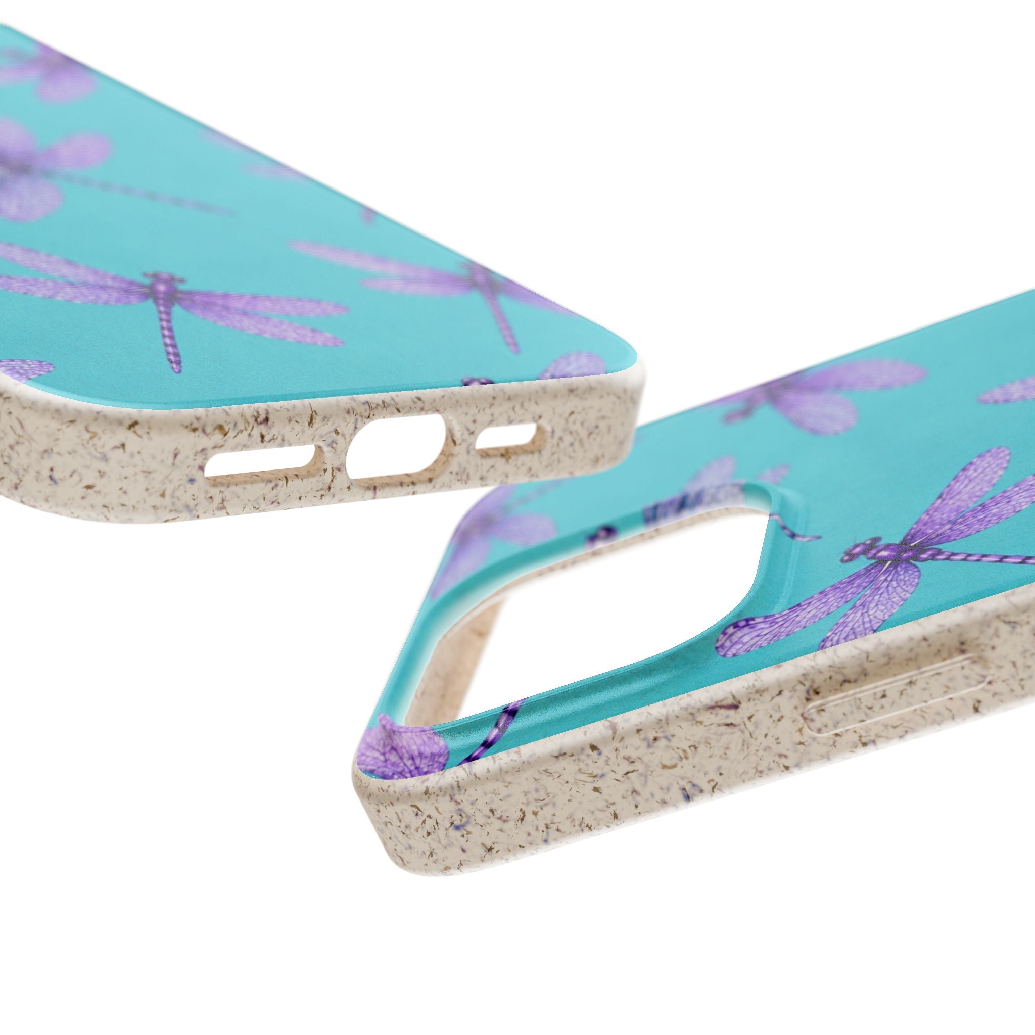 Turquoise Dragonfly Dreams — Eco-Friendly Biodegradable Phone Case