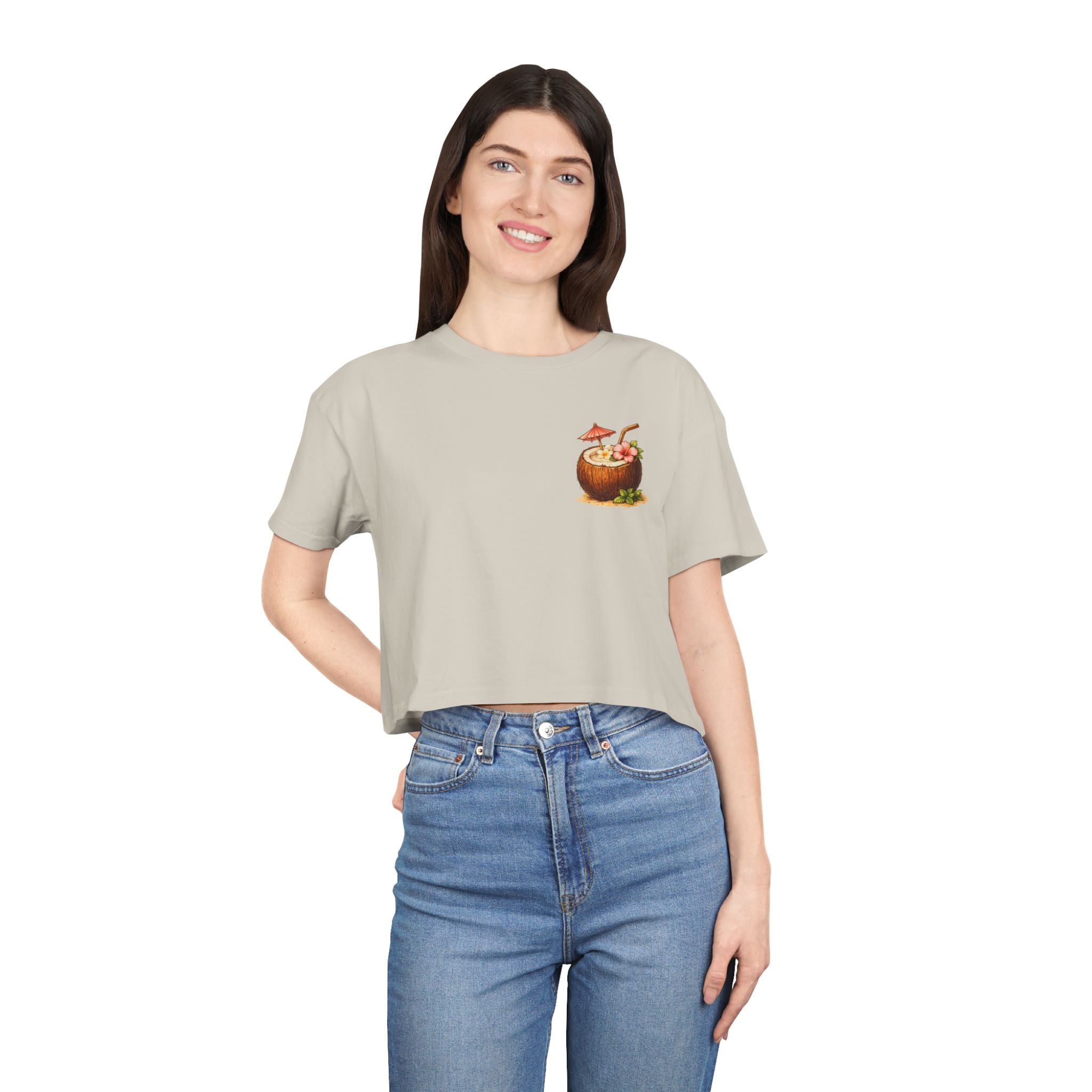Cabana Cowgirl Crop Tee