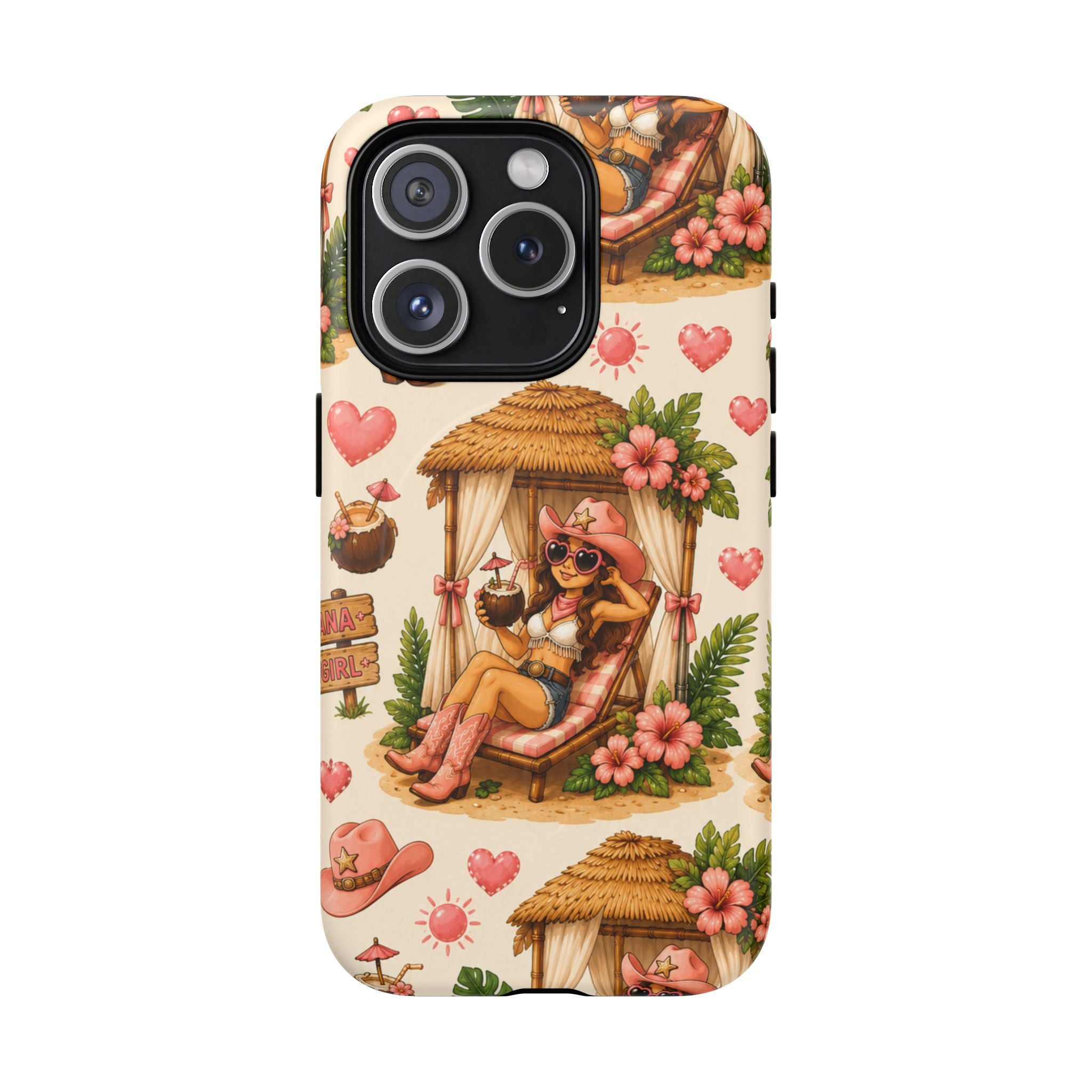 Cabana Cowgirl- Tough Magnetic Phone Case