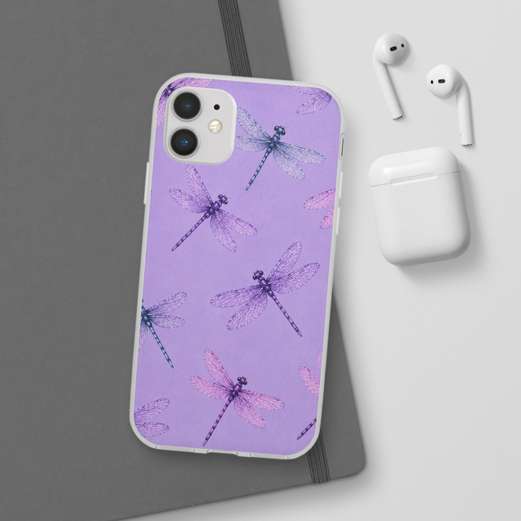 Lavender Dragonfly Dreams-Flexi iPhone & Samsung Phone Case