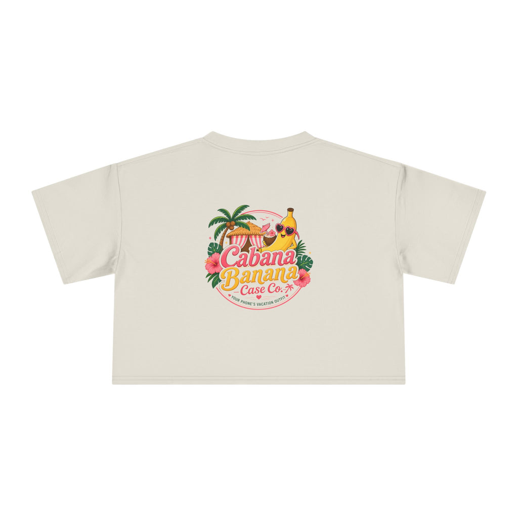 Cabana Banana- Crop Tee