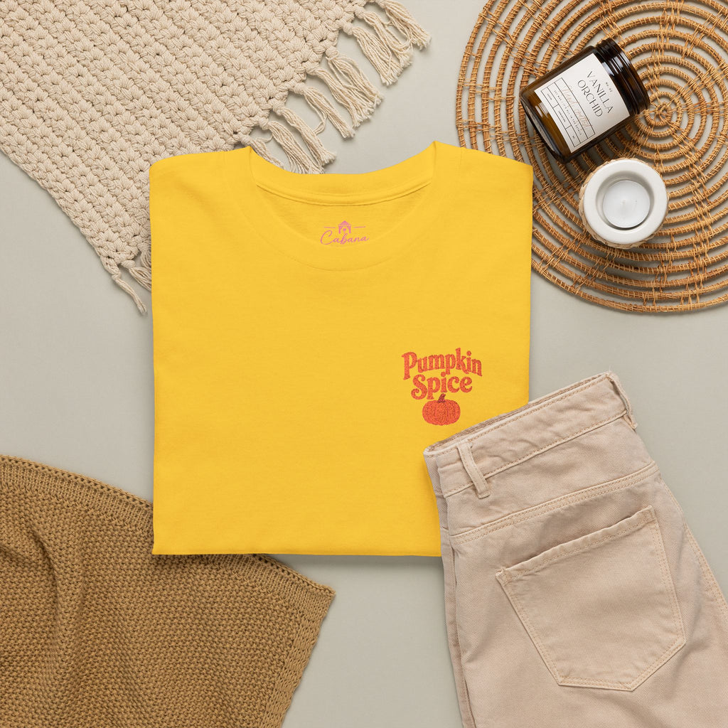 Pumpkin Spice Embroidered T-Shirt