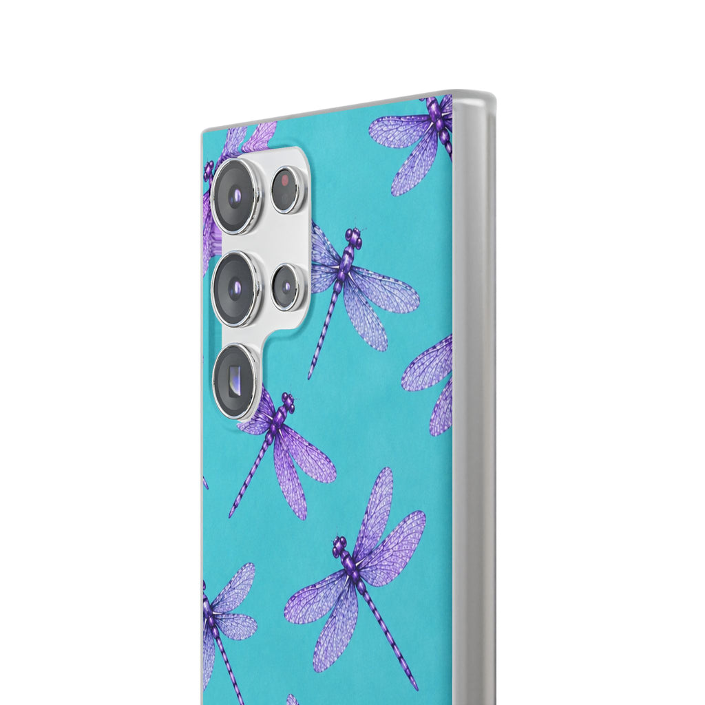 Turquoise Dragonfly Dreams – Flexi iPhone & Samsung Phone Case