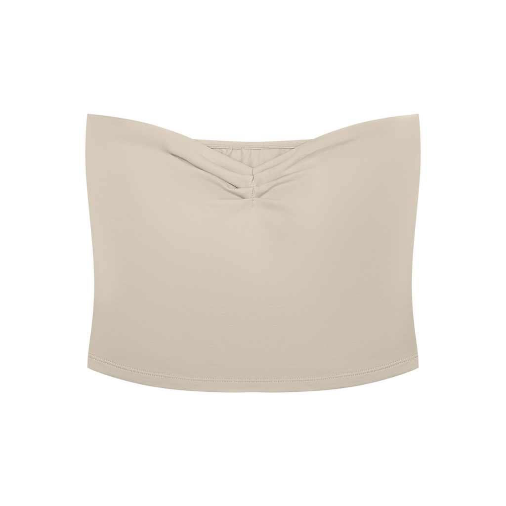 Cabana Hibiscus Garden – Women’s Ruched Cropped Tube Top