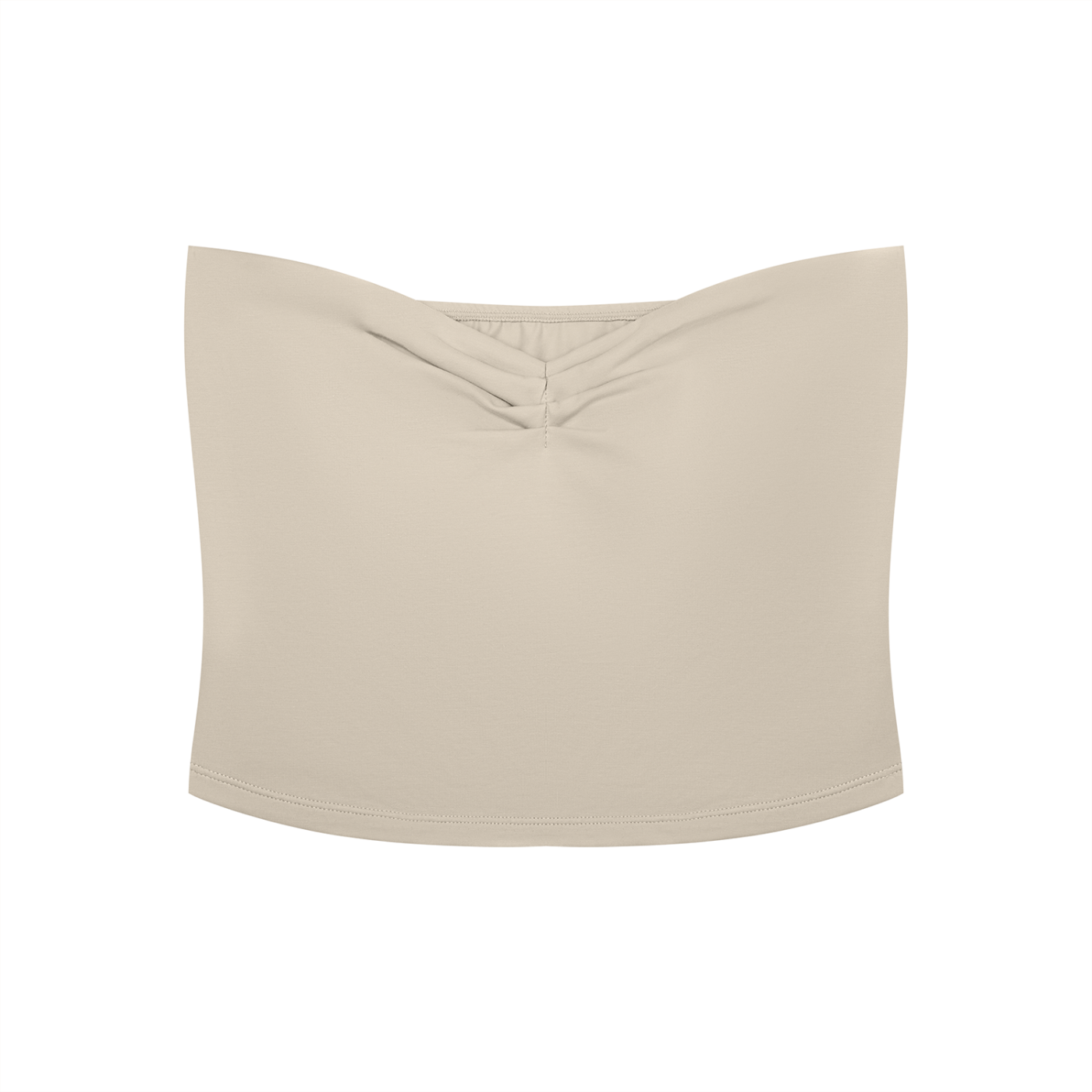 Cabana Hibiscus Garden – Women’s Ruched Cropped Tube Top